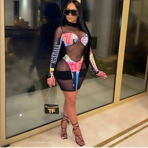 Doll face mini dress